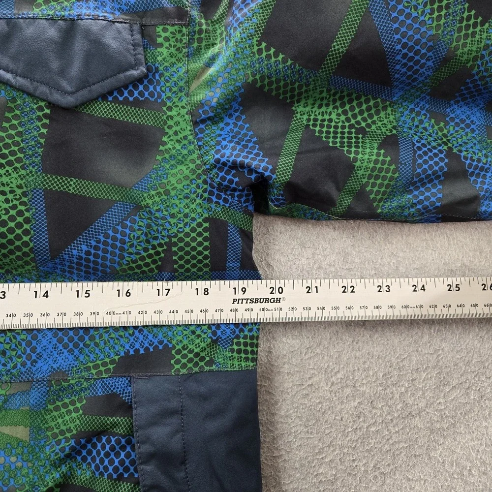The North Face Boys Jacket M (10/12) Blue‎ Embroidered Geometric Heatseeker